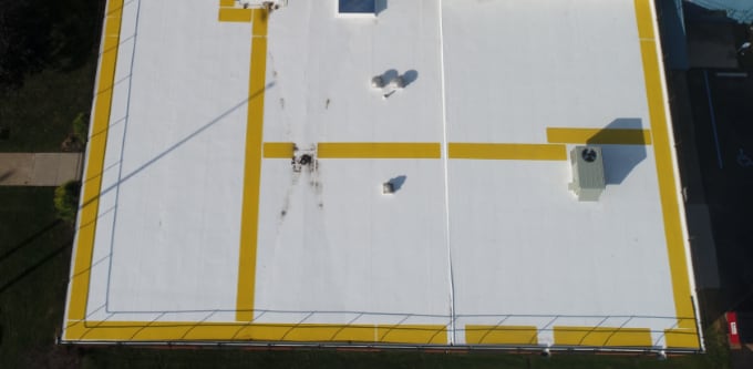 In addition to coverboards, walkway pads are a good addition to further protect the membrane in high traffic areas