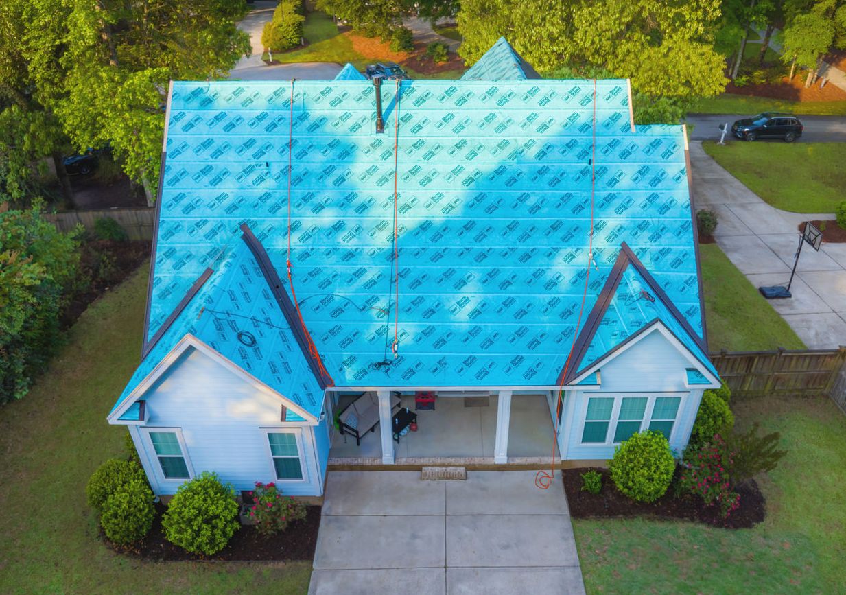 StormGuard underlayment installed on a house