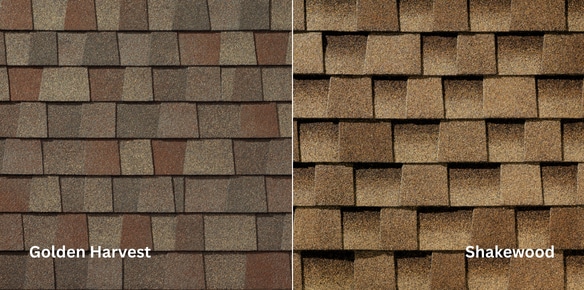 timberline hdz golden harvest vs shakewood