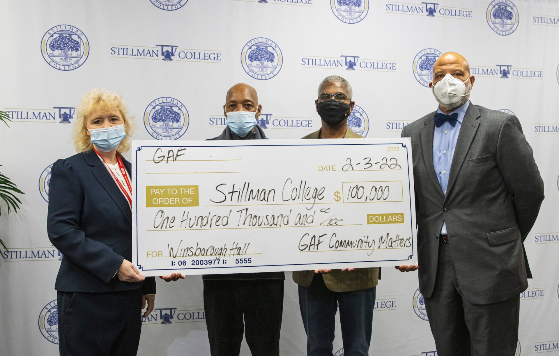 GAF presents restoration donation to Stillman College