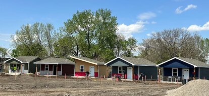 The VCP tiny home community in Sioux Falls.