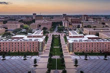 An aerial shot of the student housing building on the Texas A&M campus.