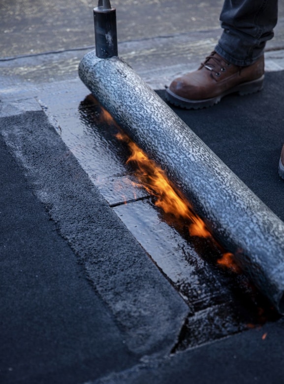 torch down roofing Torch Down Roofing installation