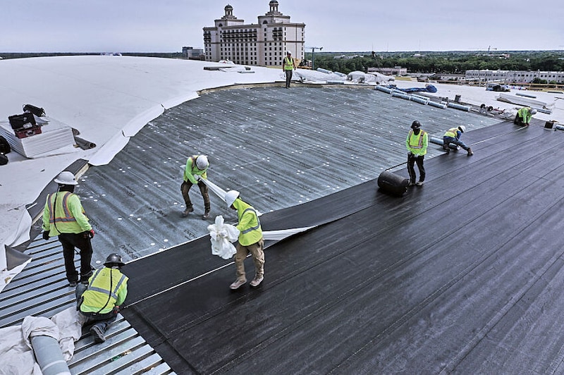 Installation of GAF Single-Ply Roofing Assembly