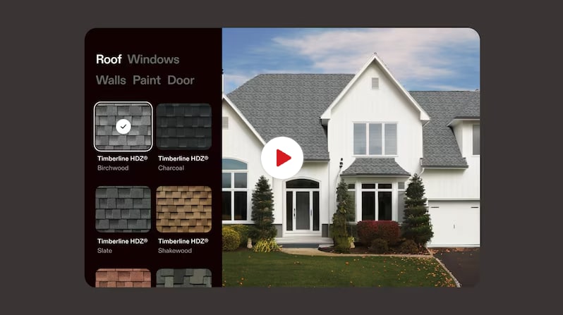 GAF Roof Virtual Remodeler