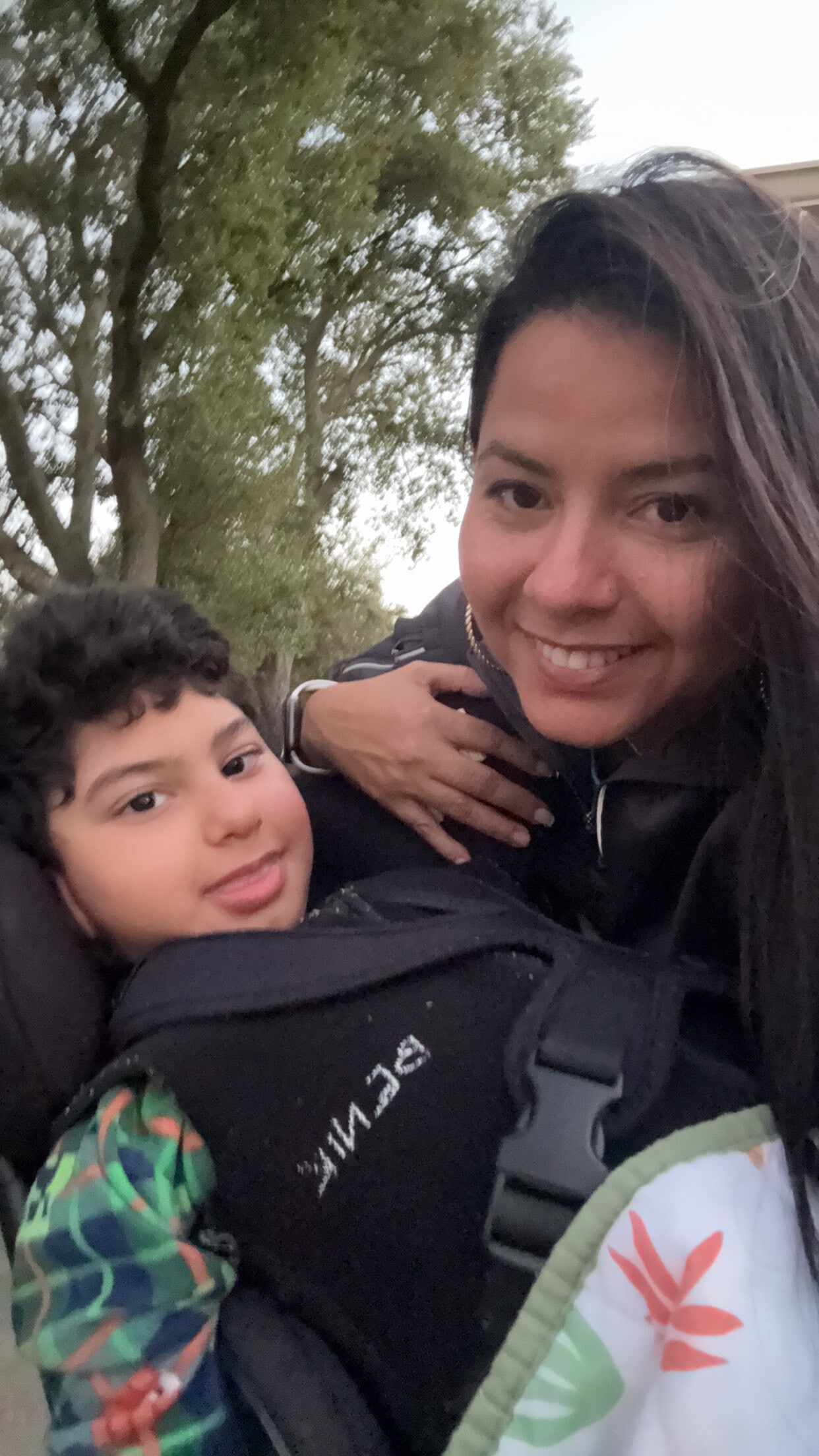 Leidys and her son.