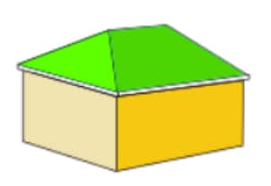 Depiction of a Hip Roof