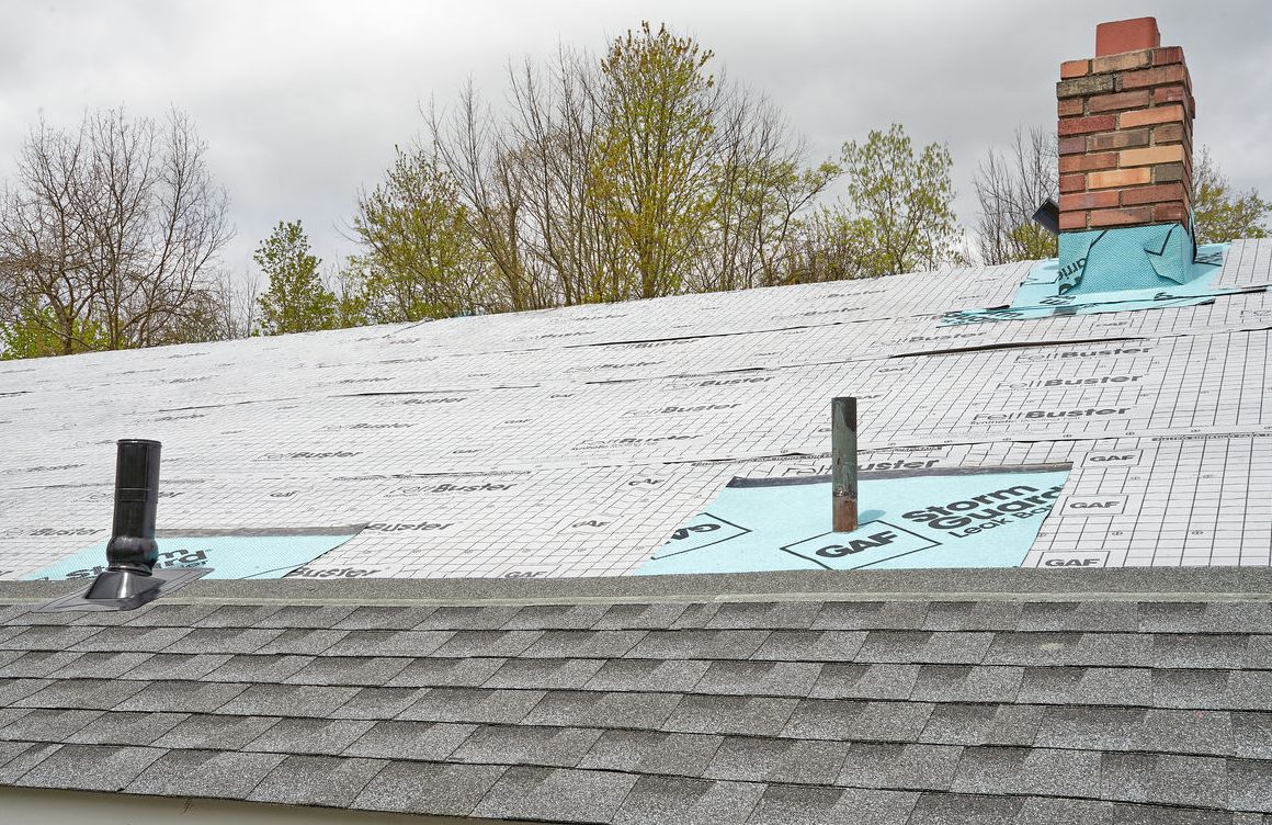 Chimney and Pipe flashing on a Roof