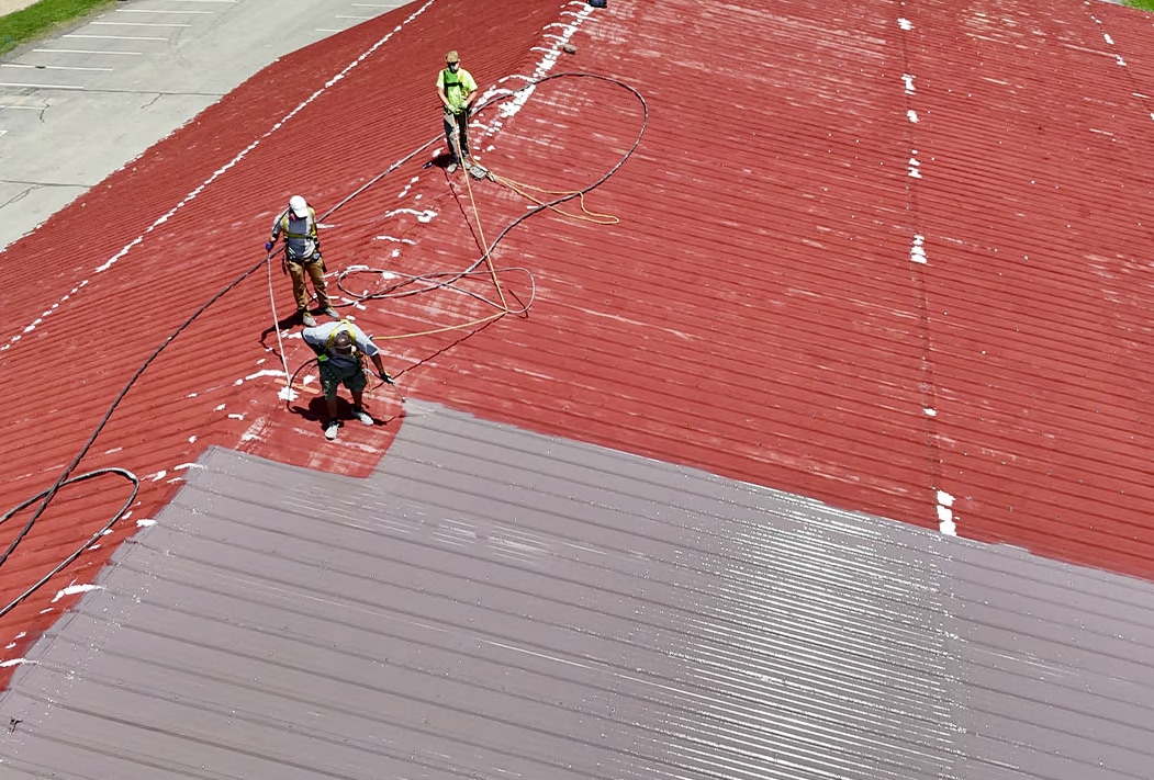 47aa4844-f8a3-40ba-a489-c671593e7f8a West Roofing Systems commercial roofing install on North Park Ice Arena